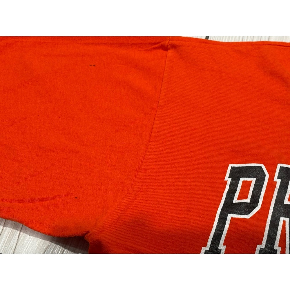 Vintage Russell Athletic Princeton University T-Shirt Orange Mens Large USA Made - Picture 4 of 9